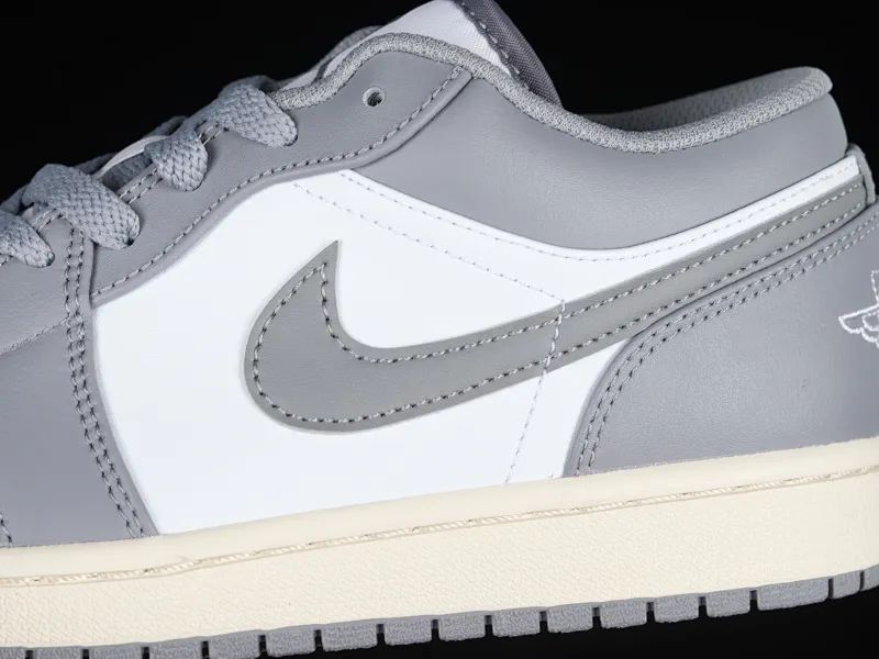 All categories Air Jordan Jordan series basketball shoes Air Jordan 1 Low G version pure original Air Jordan 1 Low "Vintage Grey" AJ1 Joe 1 white gray low-top basketball shoes 553558-053